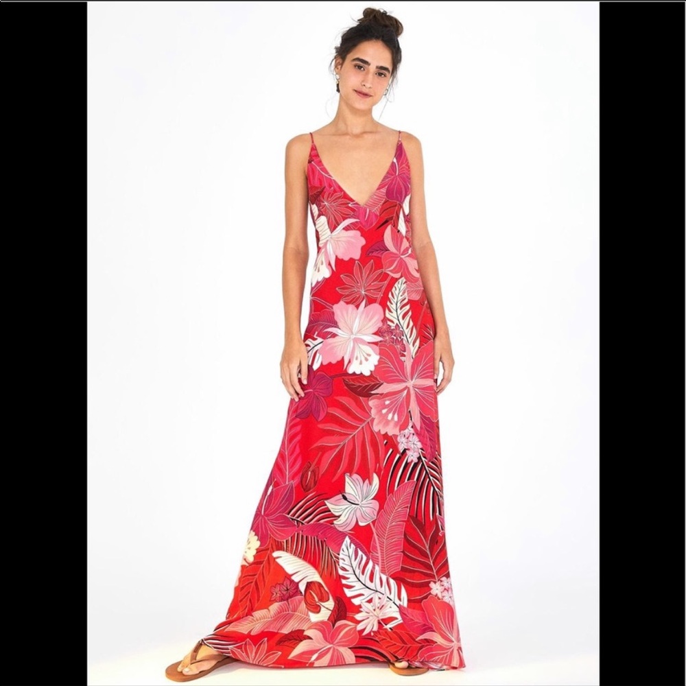 Farm Rio Philipa Maxi Dress Tropical Boho